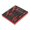 MILWAUKEE WKŁADKA PIANKOWA Z KLUCZAMI HEX Z UCHWYTEM COMFORT GRIP- 11 szt.