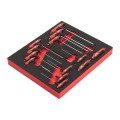 MILWAUKEE WKŁADKA PIANKOWA Z KLUCZAMI TORX Z UCHWYTEM COMFORT GRIP- 13 szt.
