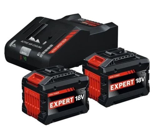 BOSCH AKUMULATOR 18V 15,0Ah EXPERT 2szt. + ŁADOWARKA EXAL 18V-160