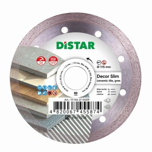 DISTAR TARCZA DIAMENTOWA DECOR SLIM 115 x 1,2 x 8 x 22,23mm