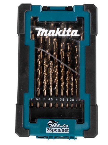 MAKITA ZESTAW WIERTEŁ DO METALU HSS-CO 25szt.