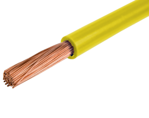 Przewód instalacyjny H05V-K (LgY) 0,5 żółty /100m/