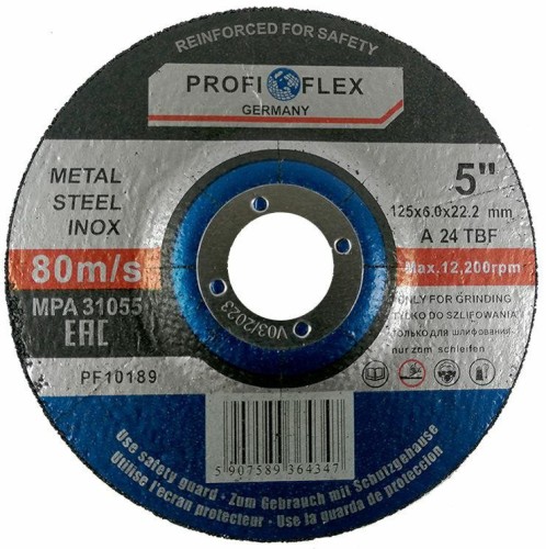 SILVER TARCZA DO SZLIFOWANIA METALU 125*6,0mm PROF I