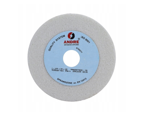 ANDRE ŚCIERNICA PŁASKA 125mm x 20mm x 20mm 99A60K7VE01-35 BIAŁA "TYP 1"