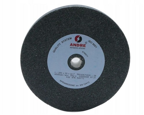 ANDRE ŚCIERNICA PŁASKA 150mm x 20mm x 12,7mm 98C60K7VC01-35 CZARNA "TYP 1"