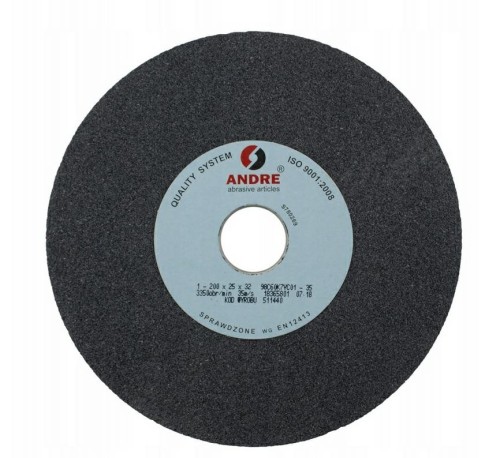 ANDRE ŚCIERNICA PŁASKA 200mm x 20mm x 32mm 98C60K7VC01-35 CZARNA "TYP 1"