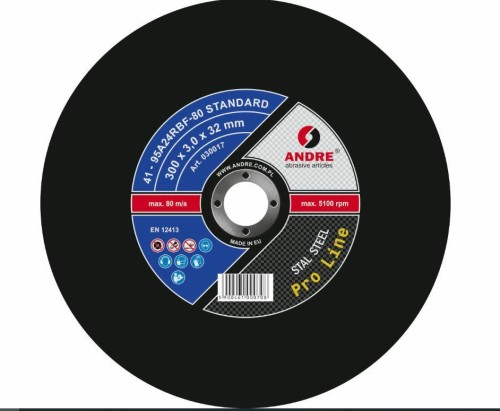 ANDRE TARCZA DO METALU 300 x 3,0mm x 32mm STANDARD PRO LINE 95A24RBF