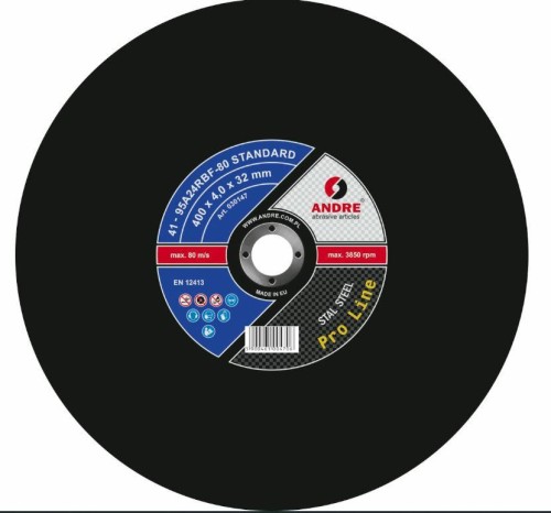 ANDRE TARCZA DO METALU 400 x 4,0mm x 32mm STANDARD PRO LINE 95A24RBF