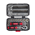 AWTOOLS ZESTAW KLUCZY   38el. 1/4" BLACK LINE