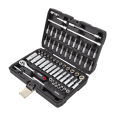 AWTOOLS ZESTAW KLUCZY   63el. 1/4" BLACK LINE