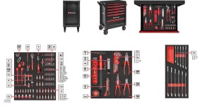 EINHELL WÓZEK NARZĘDZIOWY  6-SZUFLAD 149el.