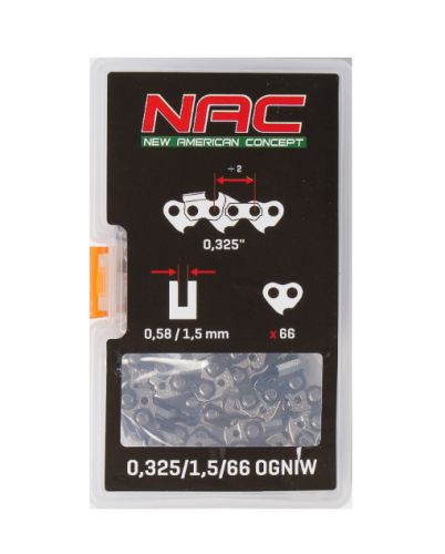 NAC ŁAŃCUCH TNĄCY 16" 66/325"/1,5 TT-CS4500, NO-CS38, CAST45-40-02AC