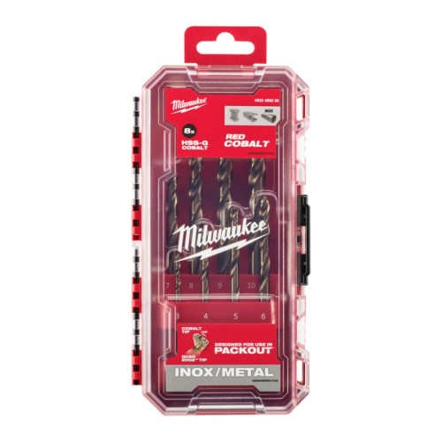 MILWAUKEE WIERTŁO METAL HSS CO KPL  8cz. /1-10mm/.