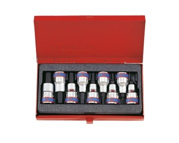 KING TONY ZESTAW  NASADEK IMBUSOWYCH 1/2" 9cz. 3-14mm /KASETA..