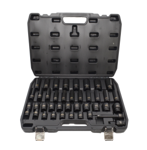 AWTOOLS ZESTAW NASADEK UDAROWYCH 1/2" 40cz. KRÓTKIE I DŁUGIE BLACK LINE