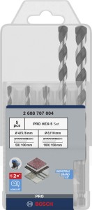 BOSCH WIERTŁO CYL-3 KPL. 5szt. 4-10mm (4/5/5/6/6/8/10)