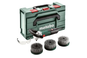 METABO POLERKA KĄTOWA PE 15-25 Set + 3 SZCZOTKI TALERZOWE WALIZKA