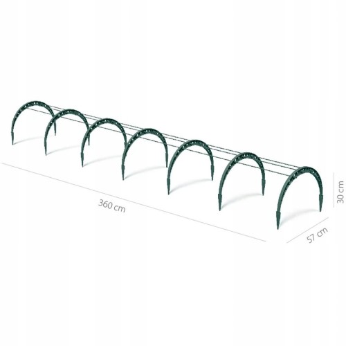 PROSPERPLAST TUNEL FOLIOWY IFLT2 360x57x30cm 4162g ZIELONY LEŚNY