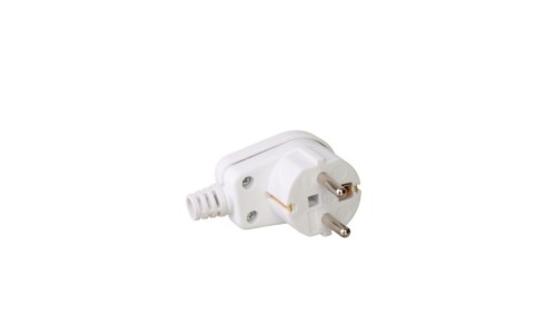 Wtyczka kątowa UNI-SCHUKO 16A/250V biały, 3390-00