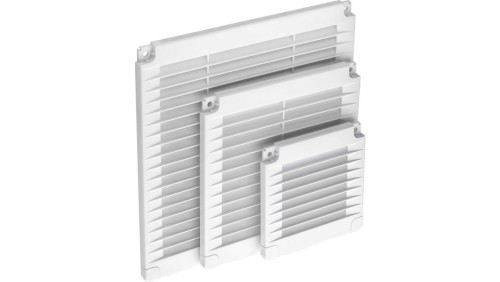 Kratka z zaślepkami 350x350 biała 02-327