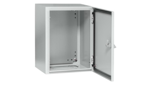 Obudowa metalowa 500x400x200 IP 65 IK10 RAL 7035 z płytą montażową stalową GEP-00181