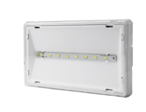 Oprawa awaryjna EXIT S IP65 ECO LED AT 3W 310lm 1h jednozadaniowa biała (brak piktogramu w zestawie) ETS/3W/E/1/SE/AT/WH