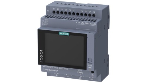 Moduł logiczny 24RCE z wyświetlaczem dotykowym 24V AC/DC Ethernet MQTT LOGO! 9 6ED1052-1HB08-0BA3