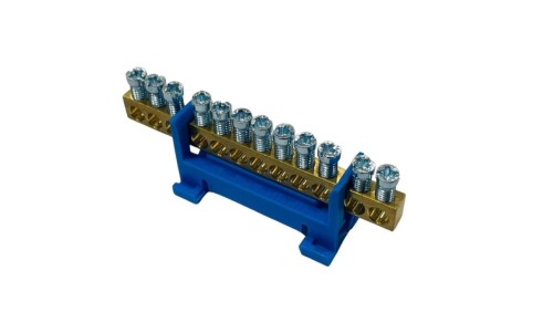 Listwa zaciskowa neutralna N12 kolor niebieski 12x16mm MAD0012N33