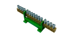 Listwa zaciskowa uziemiająca PE15 kolor zielony 15x16mm MAD0015G33