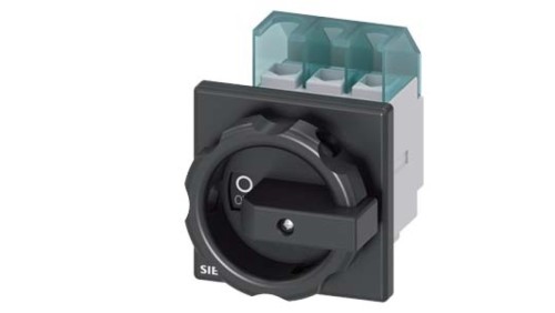Rozłącznik główny 3P 25A 9.5kW AC23A 400V pokr czarne montaż tablicowy 4 otwory 3LD2103-0TK51