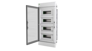 Rozdzielnica modułowa ELEGANT 4x12 PE+N podtynkowa dymny 2475-01