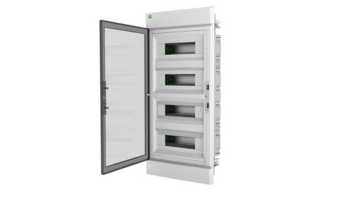 Rozdzielnica modułowa ELEGANT 4x12 PE+N podtynkowa dymny 2475-01