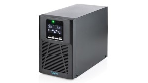 Zasilacz awaryjny UPS Online Tower 19 LCD 1000VA/1000W 2x12V/9Ah 4xC13 1xC14 USB RS232 RJ45 GŁ.293mm DN-170130