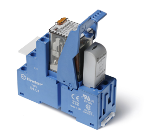 Moduł interfejsowy 27mm, 4P 7A 24V DC, styki AgNi, wskaźnik zadziałania, blokada, przycisk testujący, DIN 58.34.9.024.0050SPA