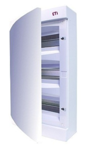 Rozdzielnica modułowa 3x18 natynkowa drzwi białe / IP 40 400V AC / ECT3X18PO-s 001101043