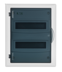 Rozdzielnica modułowa 2x12 p/t ECONOMIC BOX RP 2/24 drzwi transparentne (N+PE) IP40 2515-01