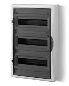 Rozdzielnica modułowa 3x12 n/t ECONOMIC BOX RN 3/36 drzwi transparentne (N+PE) IP40 2506-01