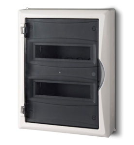 Rozdzielnica modułowa 2x12 n/t ECONOMIC BOX RN 2/24 drzwi transparentne (N+PE) IP40 2505-01