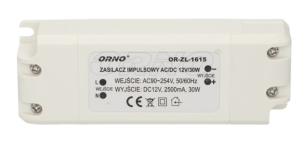 Zasilacz LED 12V DC 30W 2,5A IP20 OR-ZL-1615