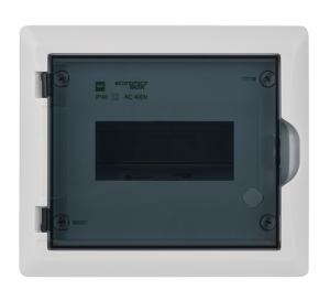 Rozdzielnica modułowa 1x8 p/t ECONOMIC BOX RP 1/8 drzwi transparentne (N+PE) IP40 2512-01