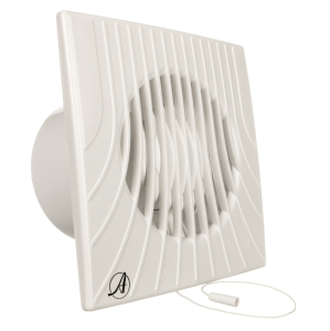 Wentylator wyciągowy fi 100 14W 98m3/h 230V IPX4 biały włącznik pociągany E0007848W WA100W