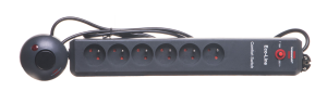 Przedłużacz EcoLine Comfort Switch 6x230V /+wyłącznik nożny/ 2m antracyt H05VV-F 3G1,5 1159454616