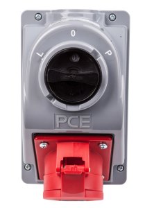 Gniazdo stałe z wyłącznikiem L-0-P 32A 4P 400V IP44 COMBO-POL 960624401W