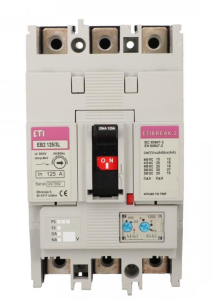 Wyłącznik kompaktowy 3P 125A 25kA /wyzwalacz termo-magnetyczny/ EB2 125/3L 004671026