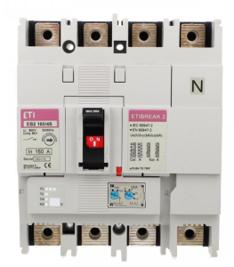 Wyłącznik kompaktowy 4P 160A 36kA /wyzwalacz termo-magnetyczny/ EB2 160/3S 004671062
