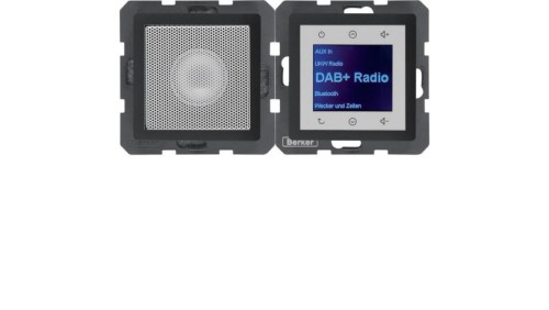 Radio Touch DAB+ Bluetooth z głośnikiem antracyt aksamit 30806086