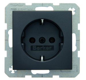 Berker B.1/B.3/B.7 Gniazdo SCHUKO z/u antracyt 47431606