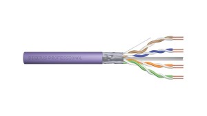 Kabel instalacyjny DIGITUS kat.6, F/UTP, B2ca, AWG 23/1, LSOH, 100m, fioletowy DK-1626-VH-1