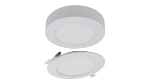 Oprawa sufitowa Downlight okrągły CCT natynk/podtynk 2w1 12W 1100lm zmienna barwa 3000/4000/6500K biały IP20 EC61080