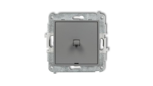 ICON Mechanizm łącznika jednobiegunowego w stylu amerykańskim szary mat 27IWPUS-1